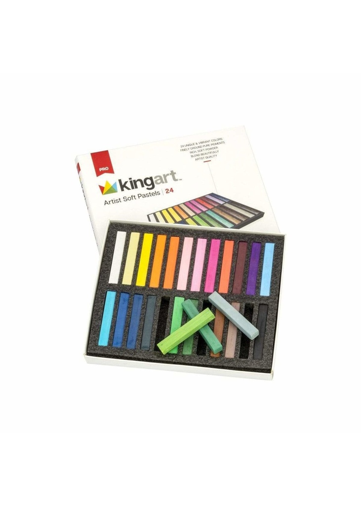 Soft pastel colors 24 colors of King Art