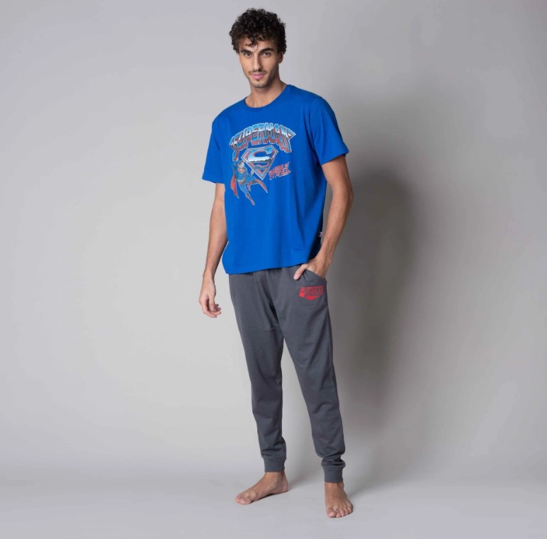 Superman Men's Long Pyjama Set