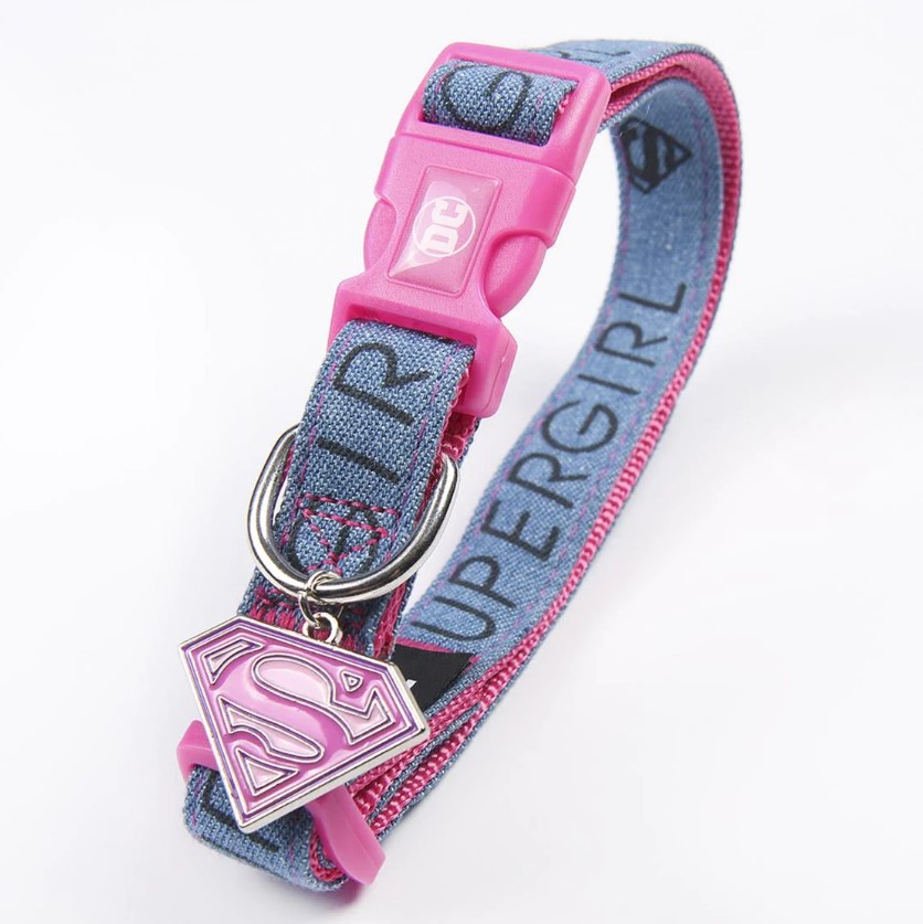 Supergirl Superman dog collar