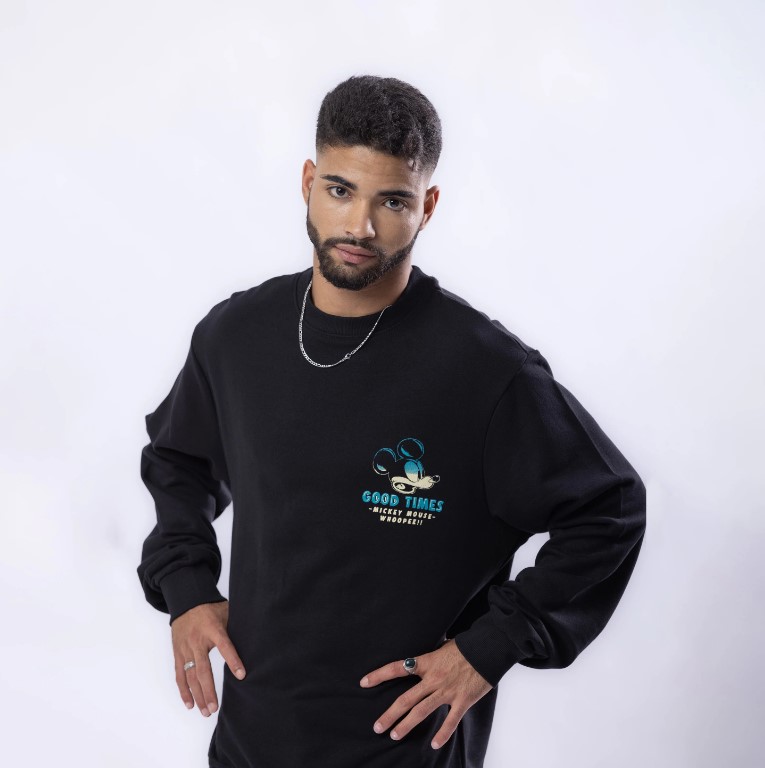 Disney Mickey Mouse Back Printed Men's Sweatshirt