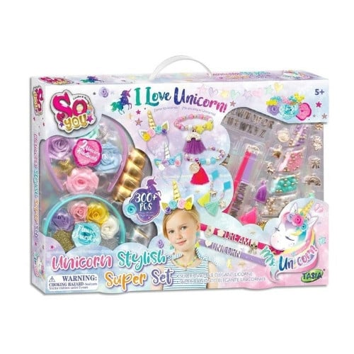 Tassia - 2-in-1 Unicorn Style Bracelets and Hairstyle Jewelry Set
