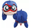 Miraculous Huggie Plush pillow with large zippered secret pocket