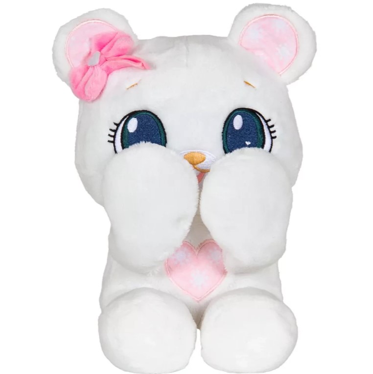 Peekabits - White Teddy Bear Toy