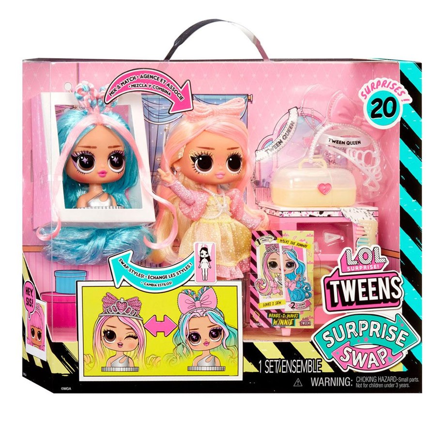 LOL Surprise Twins Swap Fashion Doll - Braids-2 - Winnie Waves