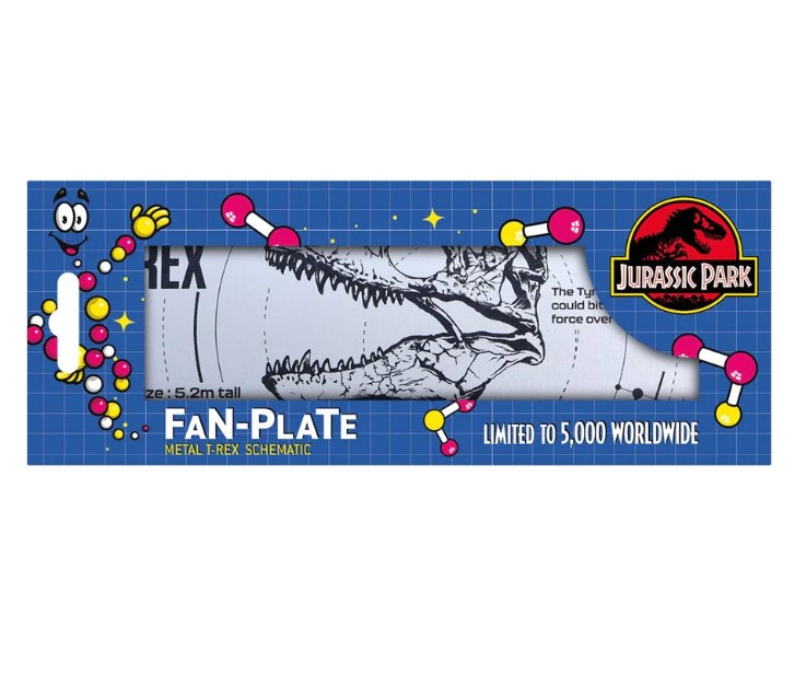 Jurassic Park Tin Sign T-Rex Schematic