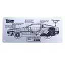 Back to the Future Limited Edition DeLorean Schematic Fan-Plate