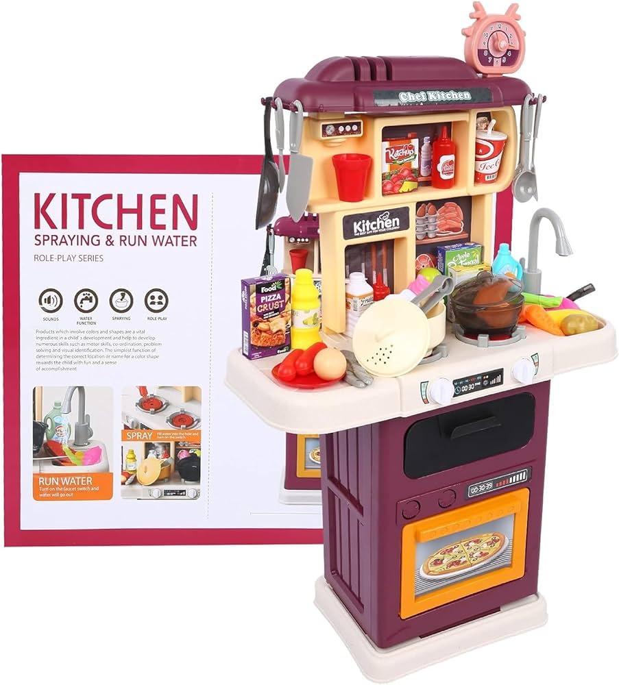 Talented Chef Kitchen Set 75cm Light-Music 64 Pieces
