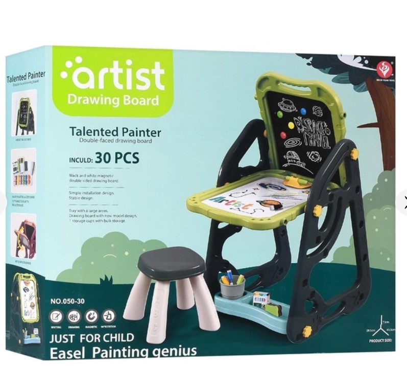 Bookshelf double-sided drawing board