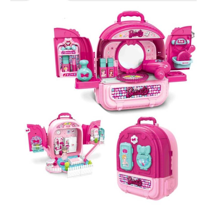 3 in 1 cosmetics Set backpack