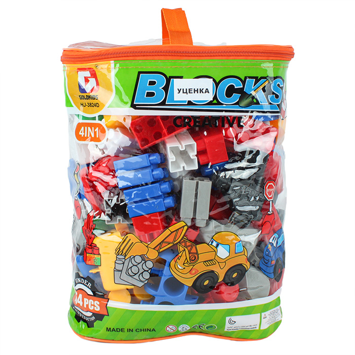 Building kit with car parts - 154 pieces