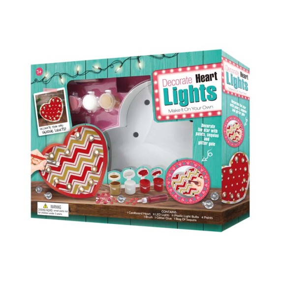 Heart decoration lights set
