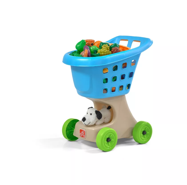 Step2 Little Helper 5 Piece Shopping Cart - Blue