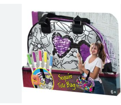 Fashion Time Tote Bag Reversible Sequins