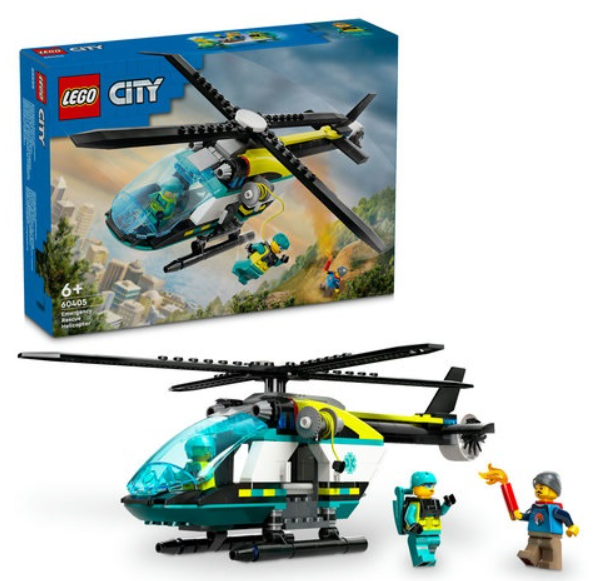 LEGO emergency rescue helicopter