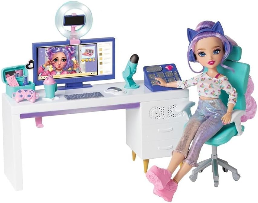 Broadcast Studio Playset with Saadi Doll