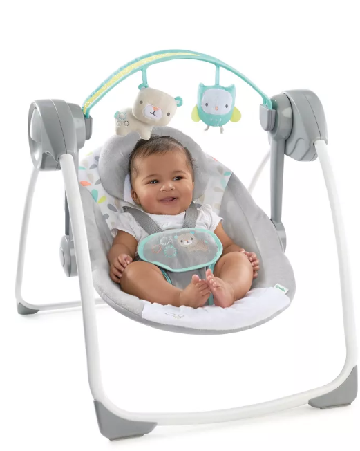 Ingenuity Comfort 2 Go Compact Portable Baby Swing with Music