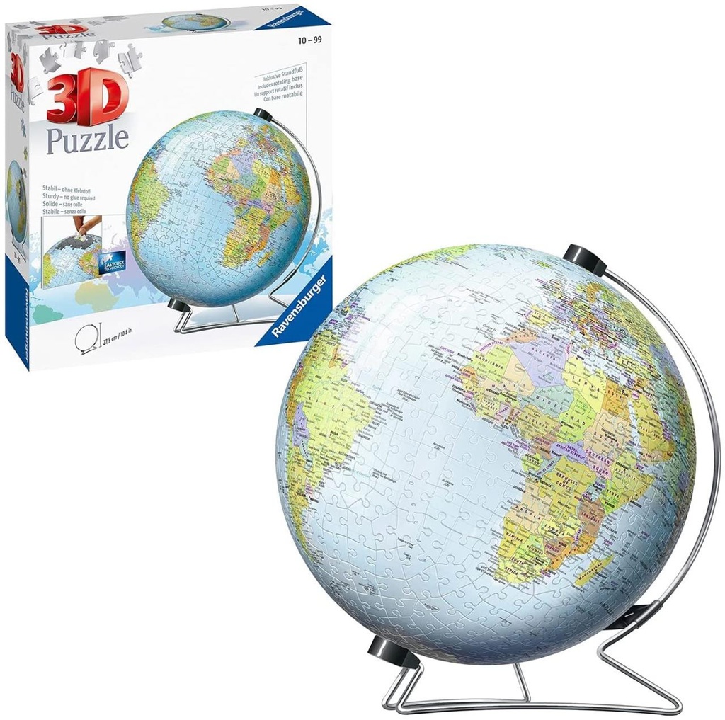 Ravensburger 3D Globe Puzzle, 540 Pieces