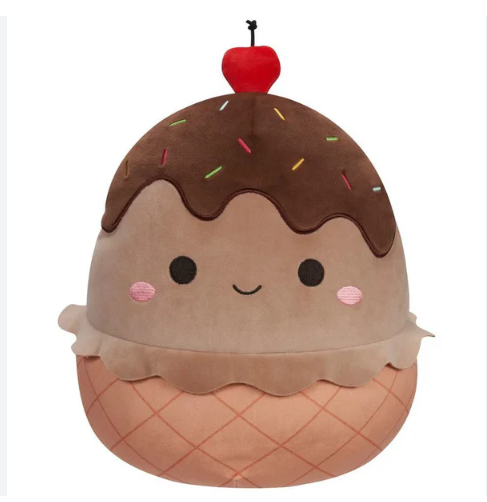 Scooch Mallows Chocolate Ice Cream Doll - 12cm