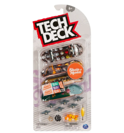 Tech deck pack deluxe da 4 skate assortiti
