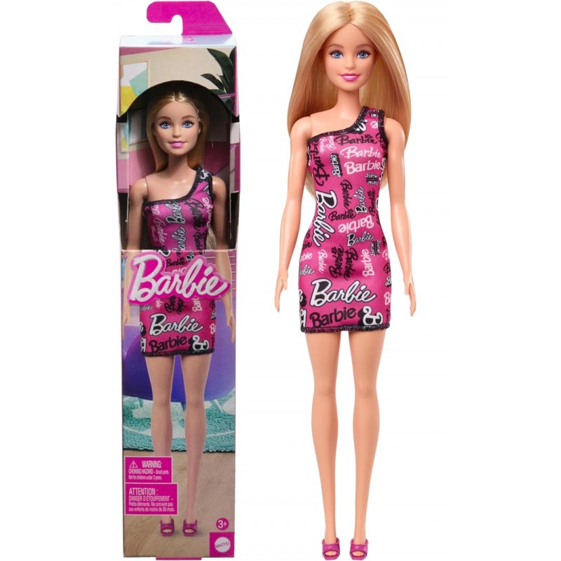 Elegant Barbie dolls - in a pink dress