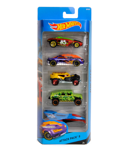 Hot Wheels car set 5 pieces