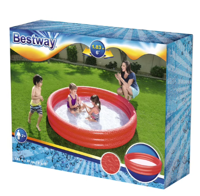 Colorful 3-layer inflatable pool