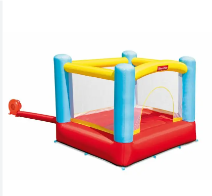 Air bouncer toy with air motor