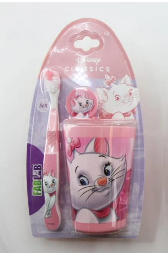 Disney soft toothbrush for children with cup