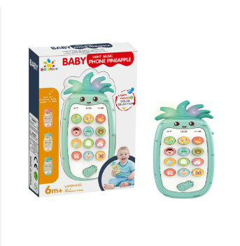 Baby Love Pineapple Musical Mobile Phone - Green