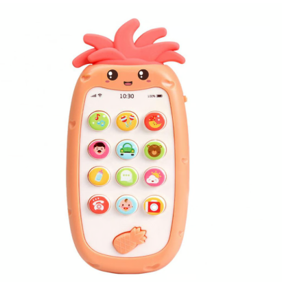 Baby Love Pineapple Musical Mobile Phone - Orange