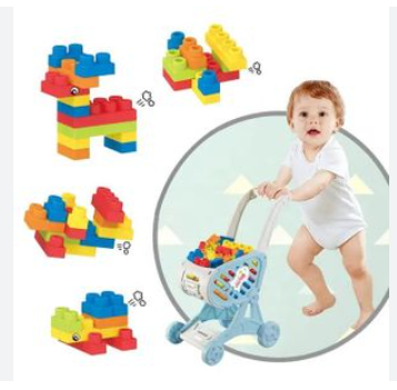 Flexible building blocks game for children