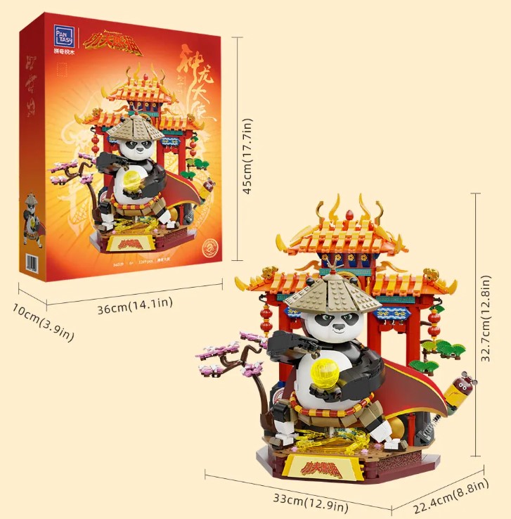 Pantasi - Kung Fu Panda Dragon Warrior Building and Assembly - 1269 pieces