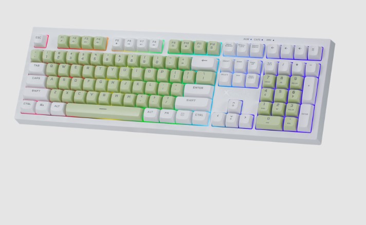 Mute key and mechanical feel keyboard