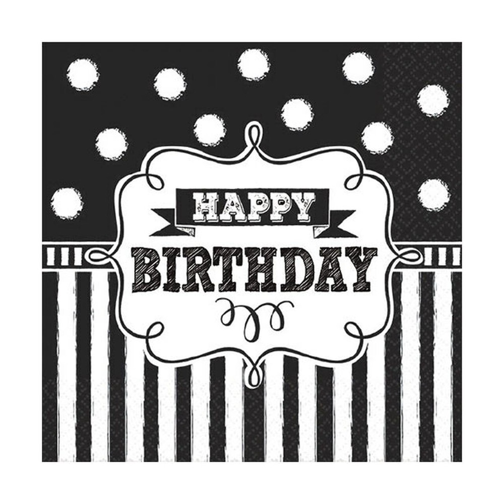 Blackboard Christmas beverage napkins