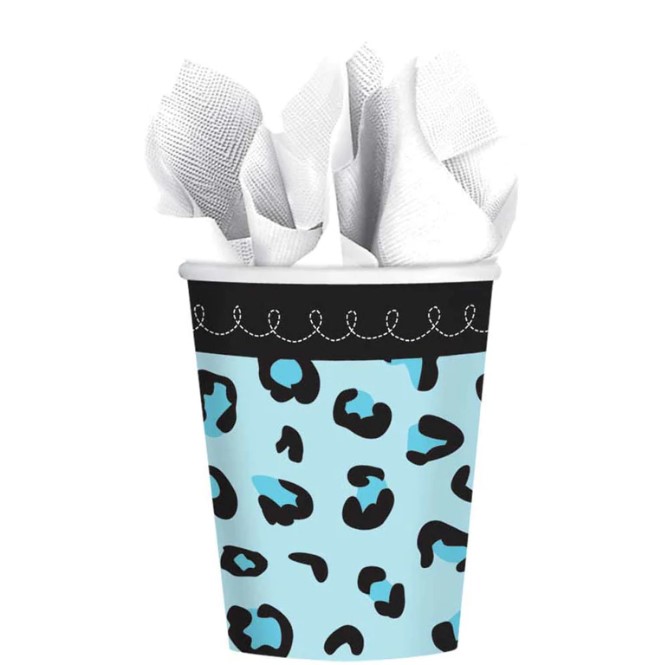 Sweet Safari Boy Baby Bath Cups 9 oz, 18 Pieces