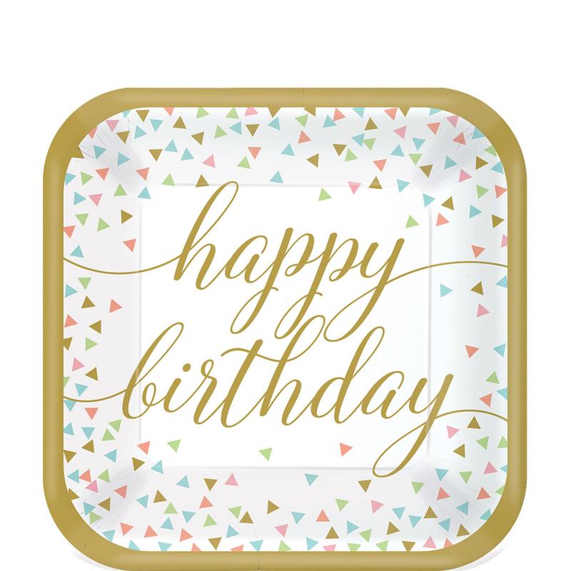 طبق عشاء كونفيتي فن 9 إنش