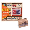 Melissa and Doug Vehicles Wooden Stamp Set