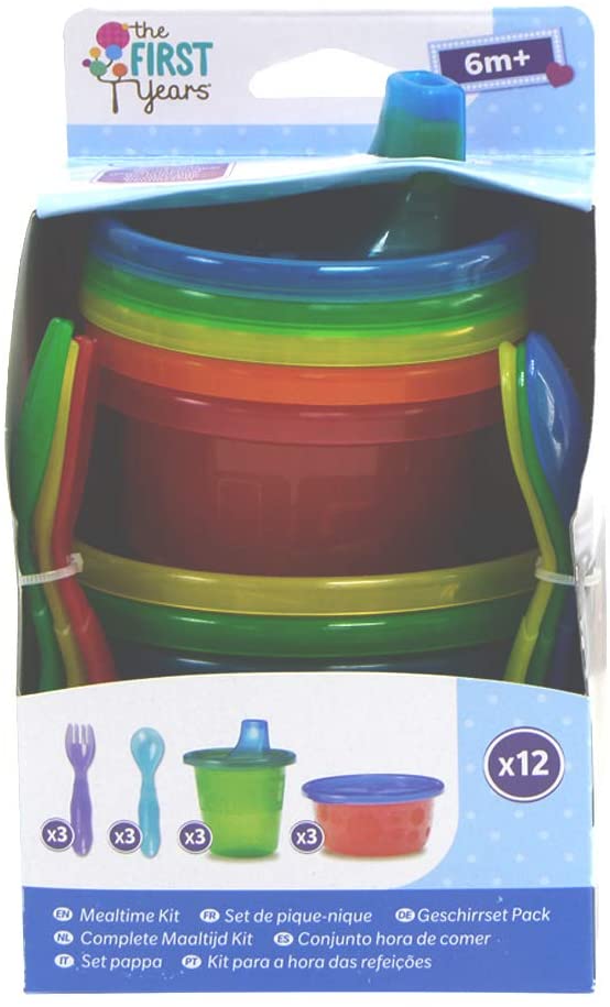 The First Years 12 Pieces Variety Food and Drink Set for Kids