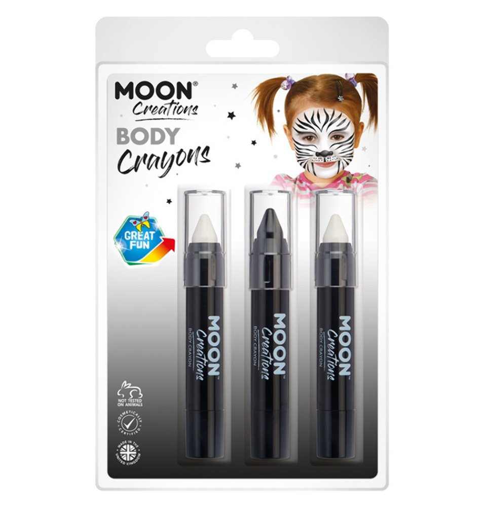 Body Crayons - Monochrome ( Clamshell)