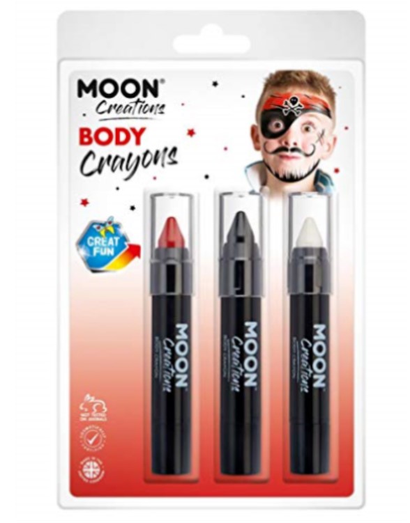 Body Crayons - Pirate ( Clamshell) 
