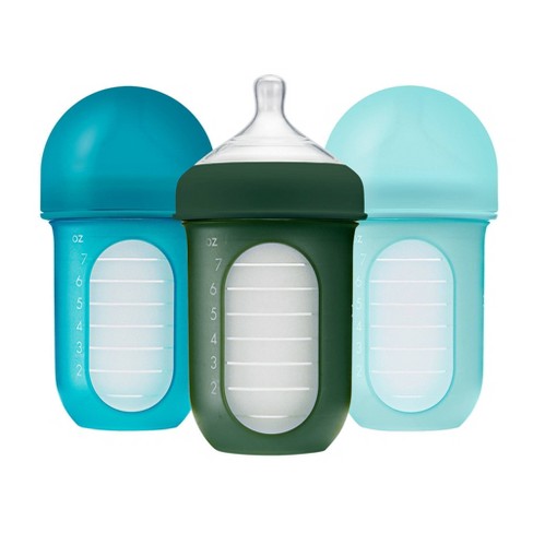 Boon -NURSH 8oz Bottle 3pk - Blue Multi