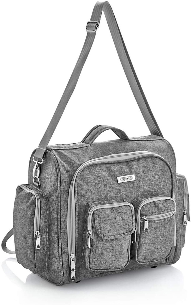 حقيبة ظهر بيبي جيم مامي بحفاضات - بني