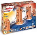 1000 Pieces Construction Tower Bridge Building Set, Brown