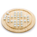 Classic board wooden solitario game