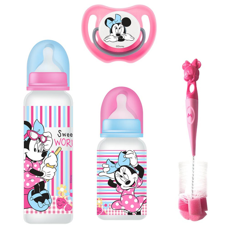4-piece Minnie Mouse feeding set