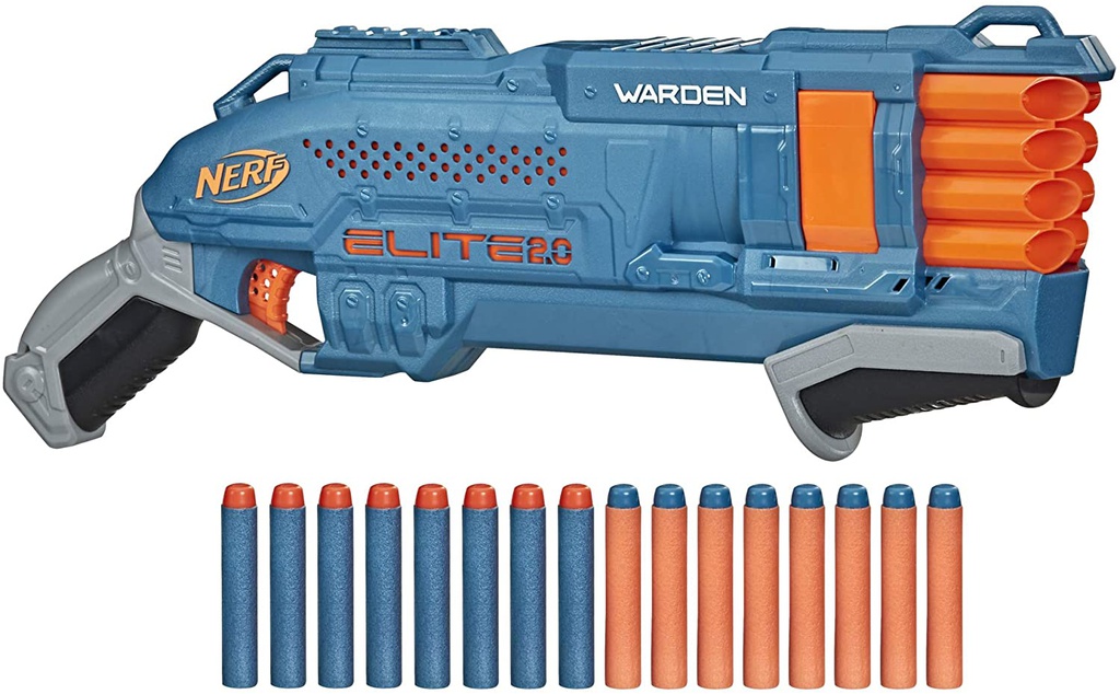Nerf Elite 2.0 Warden DB8 blaster pistol, 16 rounds, 26 meters