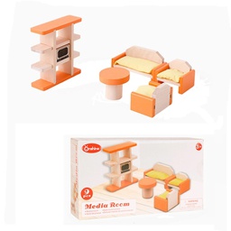 [th1159] دور  تالق لعب الأثاث الخشبي الملحقات، نمط: غرفة المعيشة