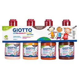 [542800] GIOTTO SKIN TONES PAINT SET 4X250ML (نسخة)