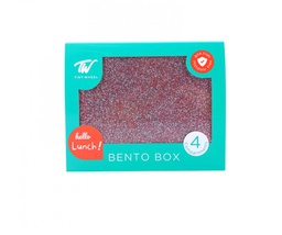 [9856] Tiny Wheel Lunch Box 4 Compartments Shiny