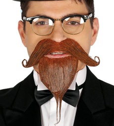 [11970] Brown mustache-Halloween